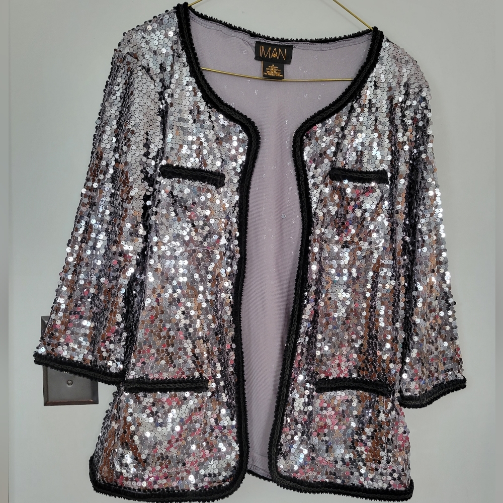 IMAN Vintage Sequin Jacket